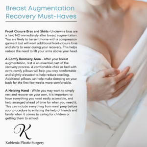 Breast Augmentation Recovery Must-Haves